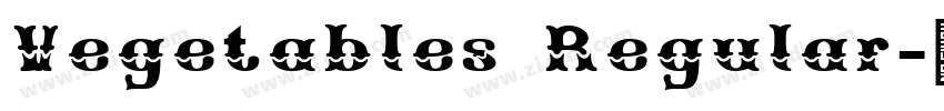 Vegetables Regular字体转换